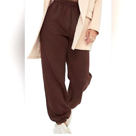 Naked Wardrobe Jogger Sweatpants Style NW-MP005 Chocolate- Size XL - Picture 1 of 10